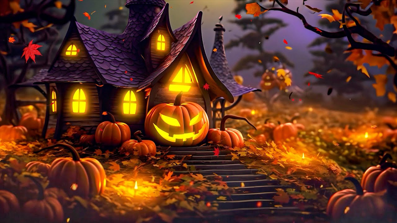 Halloween Spooky Ambience Abandoned Haunted Witch House 🎃 Autumn