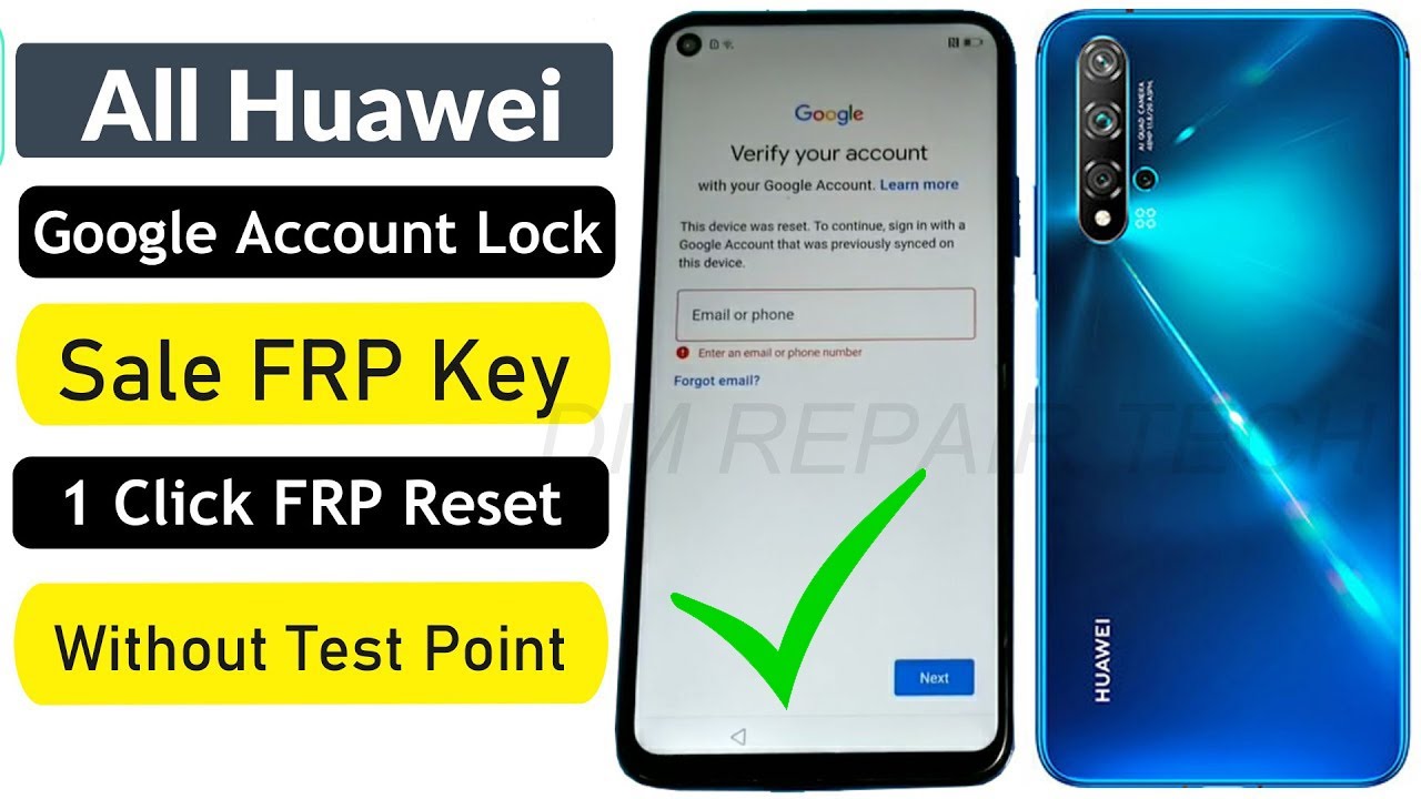 1 Click FRP key Huawei tool 2023  Huawei FRP Unlock Without Test Point NO Downgrade Firmware