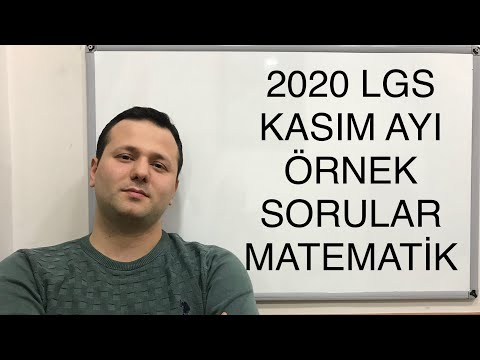 Kasım Ayı Örnek Sorular | 2020 Lgs Matematik #kadirhoca