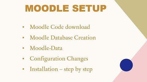 Moodle Tutorial for Developers (Part-1: Installation and configuration Changes Moodle 4.1+)