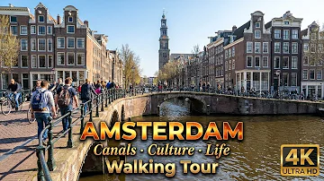 Amsterdam Netherlands Walking Tour 4K ???? 2025 | Canals, Jordaan, Dam Square & Hidden Gems