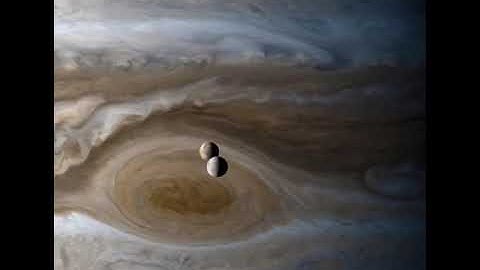 Jupiter with Io and Europa - Cassini Flyby.