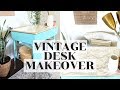 DIY FURNITURE MAKEOVER | PAINTED VINTAGE METAL DESK