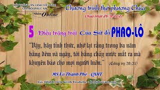 HTTL PHÚC ÂM -  Chương Trình Thờ Phượng Chúa - 26/09/2021