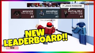 New Leaderboard Gui Roblox Arsenal Youtube - arsenal leaderboard roblox