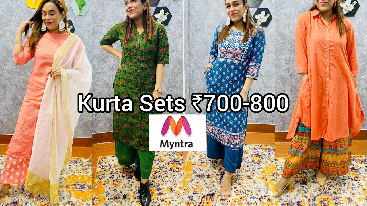 Buy Anouk Women Mustard Yellow & Green Printed Straight Kurta With Tassels  Detail - Kurtas for Women 10959716 | Myntra