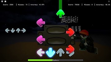 Basically Fnf : Remix - Gameplay #7 - V.S. Tricky - Madness(Hard) Full Combo - Roblox