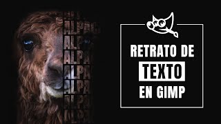 crear retrato de texto en GIMP - Software gratis screenshot 4