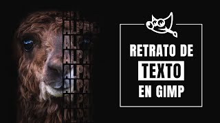 crear retrato de texto en GIMP - Software gratis screenshot 1