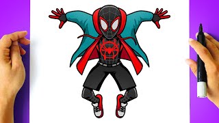 How to DRAW MILES MORALES SPIDER MAN screenshot 1