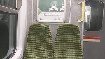 Onboard a DART class 8600 between Dalkey and glenageary