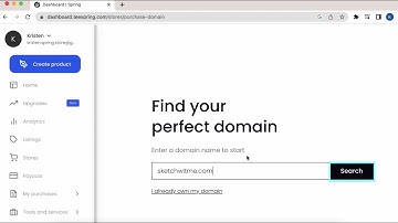 How to buy a domain on Spring