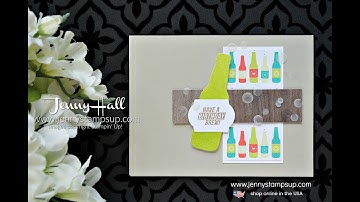 How to adapt a masculine card design using Stampin Up products with Jenny Hall