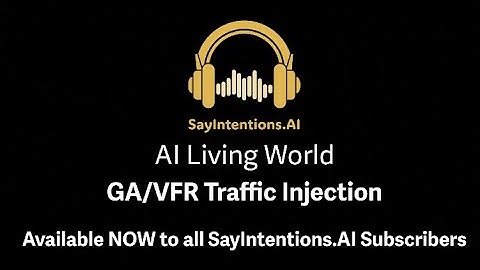 GA/VFR Traffic Injection - AVAILABLE NOW TO ALL SUBSCRIBERS
