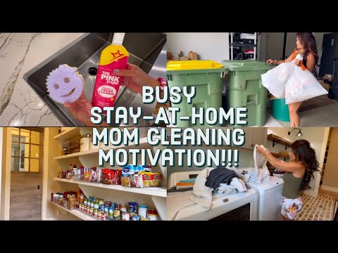 BUSY STAY-AT-HOME MOM’S CLEANING ROUTINE!!!  // Trying to do it all for my family❤️🌸