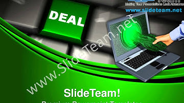 Computer Keyboard With Deal Business PowerPoint Templates ppt Themes 1012 Slides Backgrounds