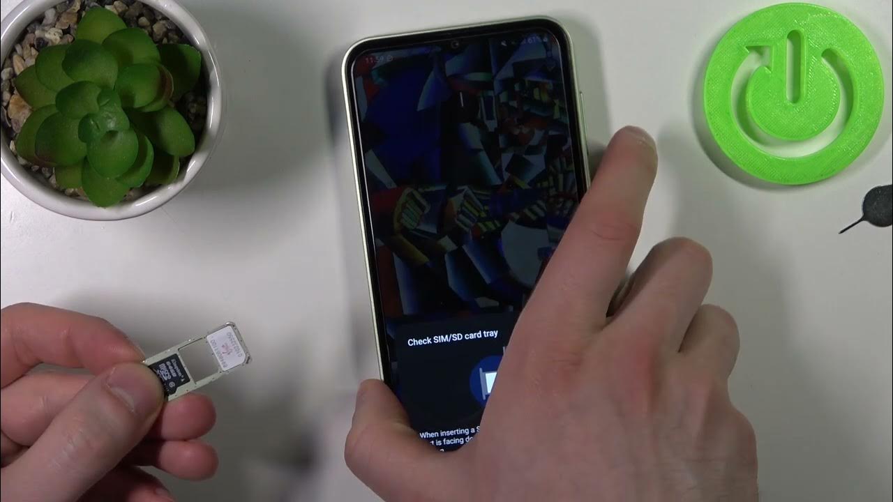 How to Insert Nano SIM and Micro SD Card into SAMSUNG Galaxy M14 Set