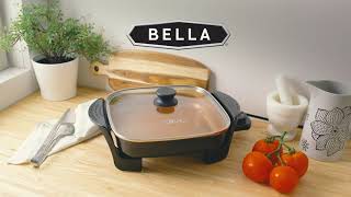 Ceramic Copper Titanium 12″ x 12″ Skillet – Bella Housewares