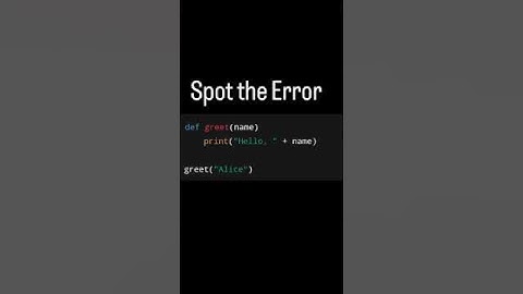 Spot the Error in Code 🤔 #error #bugs #codingchallenge #codingquiz #coder #developer #learncoding