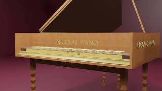 Passacaglia - Harpsichord solo - 3D CG Animation #blender screenshot 1