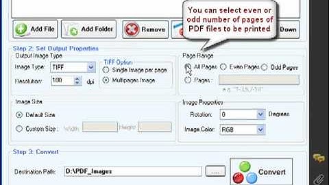 How to Convert PDF to multipage TIFF file