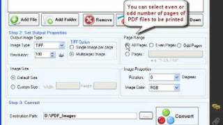 How to Convert PDF to multipage TIFF file