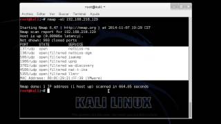 Escaneo de puertos mediante Nmap
