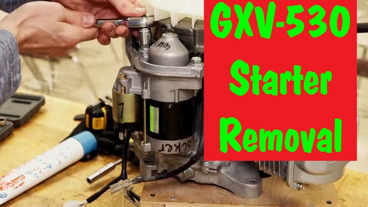 3 Honda GXV 530 Starter Removal YouTube