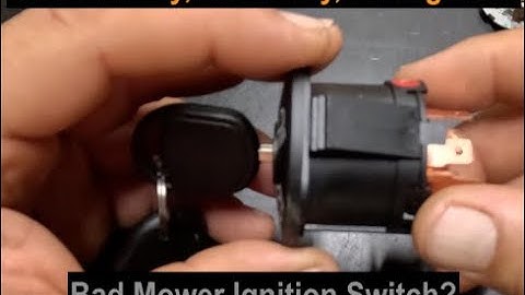 Mower Ignition Switch: Disassemble, Reassemble, & Diagnose