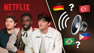 The Stranger Things Cast Guesses The Dub | Stranger Things 5 | Netflix