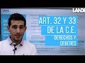 De los derechos y deberes de los ciudadanos Art. 32 y 33 de la CE.