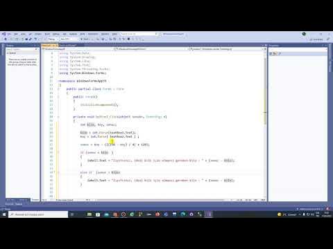 17- C# Form- İdeal kilo hesaplama uygulaması - YouTube