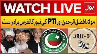 LIVE: Maulana Fazal ur Rehman  An PTI Leaders News Conference | BOL News