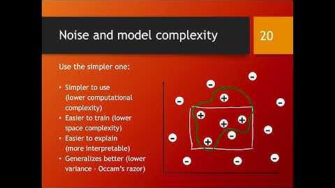 Noise and model complexity