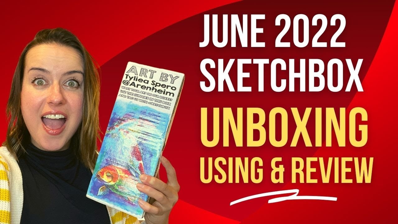 UNBOXING SKETCHBOX, JUNE 20200 USING AND REVIEW YouTube