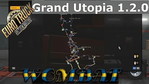 ETS2 1.33 - Grand Utopia v1.2.0, 1-1 scale map by MyGodness