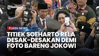 Momen Titiek Soeharto Rela Desak desakan demi Foto Bareng Jokowi Seusai Dilantik Jadi Anggota DPR screenshot 3