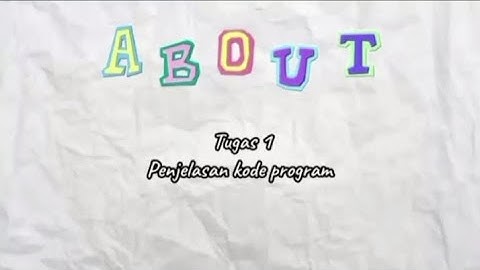 Tugas 1 Pemrograman Java - Penjelasan Program Sesuai NIM || Genap