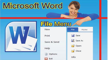 How to Use The File Menu In MS Word 2019 in Urdu (Lesson 3)