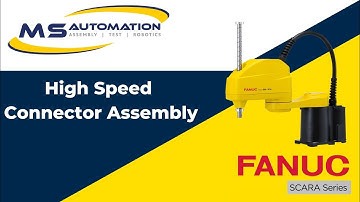 High Speed Connector Assembly with Five Fanuc Scara Robots
