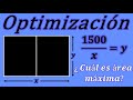 OPTIMIZACIÓN | Problema 4 | Minimiza las dimensiones del terreno