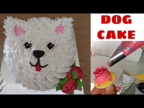 DOG CAKE ll cara membuat kue tart bentuk ANJING LUCU ll ide dekorasi kue ulang tahun
