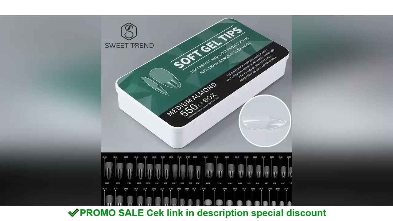 550pcs Soft Gel Nail Tips Medium Short Almond Coffin Full Cover Matte Extension Tool Acrylic Press o