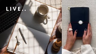 LIVE - diy leather journal making (Louise Carmen style)