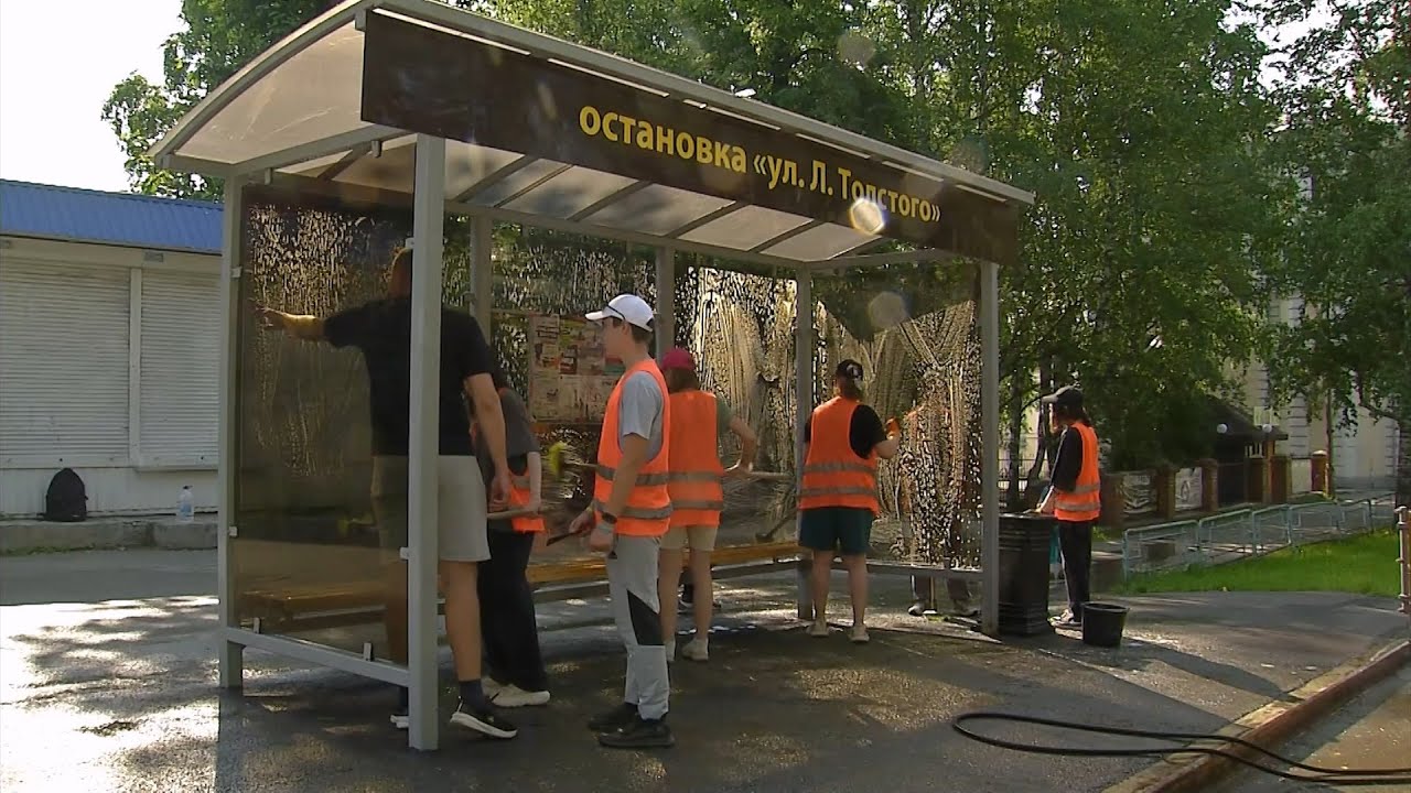 «Отряд мэра» наводит порядок в городе и просят жителей соблюдать чистоту #серовтв #серов