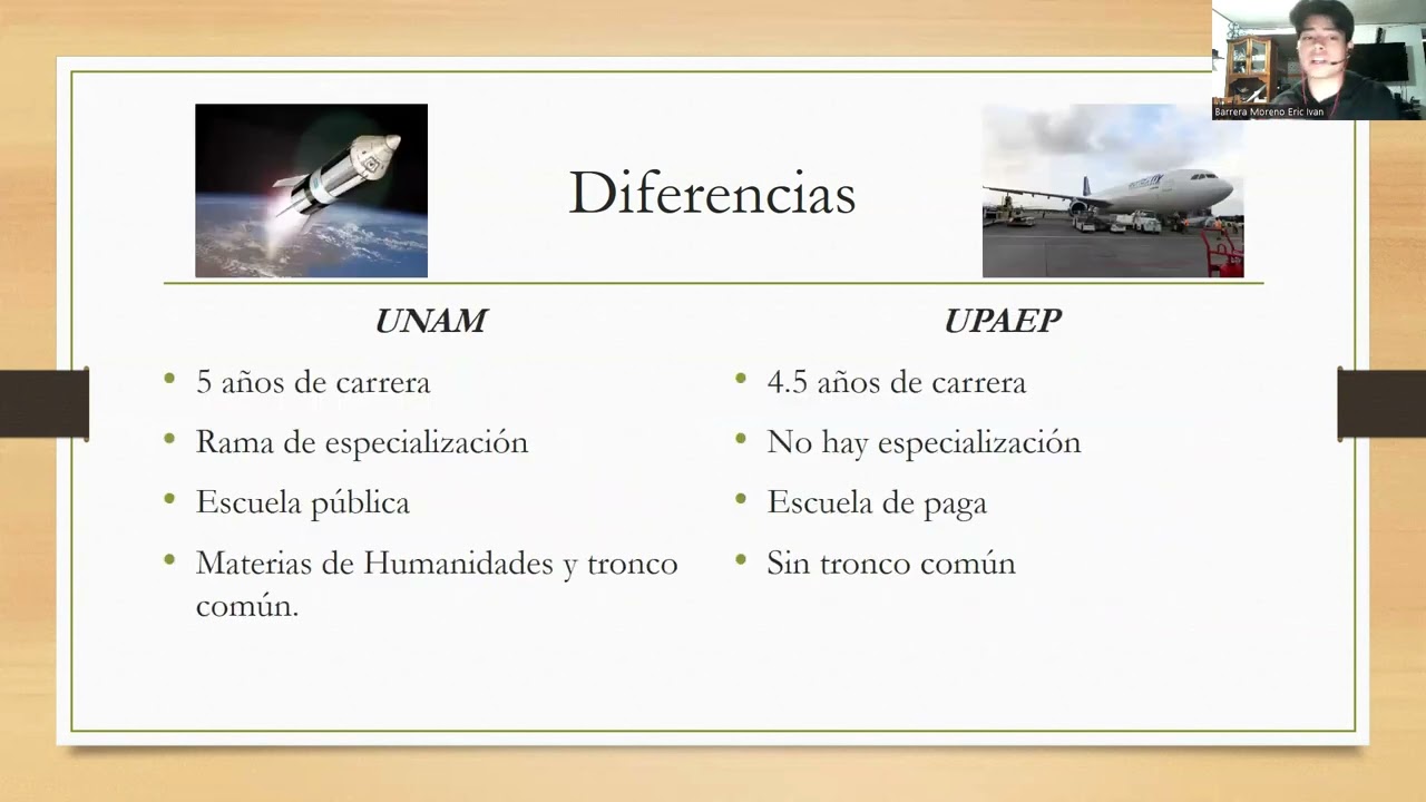"Comparación de plan de estudios en ingeniería aeroespacial UNAM vs