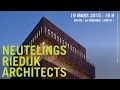 Confrence de willemjan neutelings  agence neutelings riedijk architects rotterdam