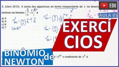 BINÔMIO DE NEWTON Exercícios (#5)