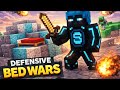 MINECRAFT BEDWARS: Jogando na defensiva!!