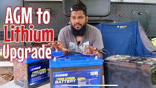 AGM to Lithium upgrade EASY DIY for more off grid caravanning